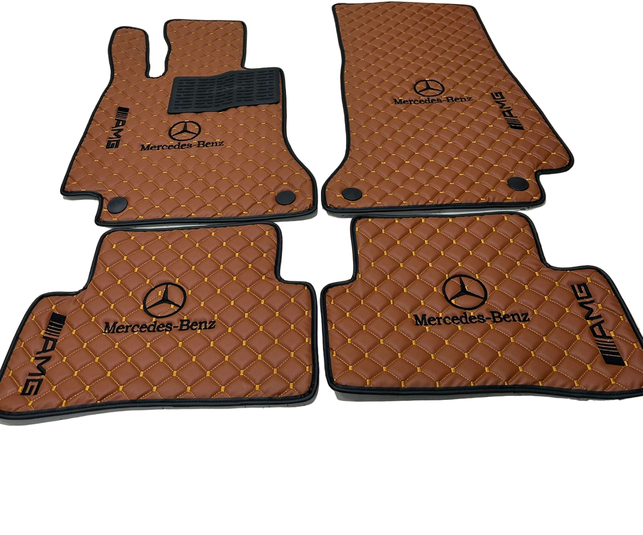 Mercedes Benz - amg Car Floor Mats Set, All Mercedes Benz, amg Models Waterproof Custom Car Mercedes Benz - amg Floor Mats Leather