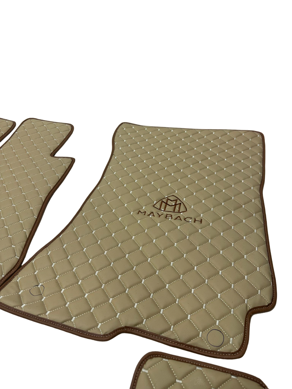 Maybach Car Floor Mats Set, All Maybach Models Waterproof Custom Car Maybach Floor Mats Leather Front and Rear Carpet Liner