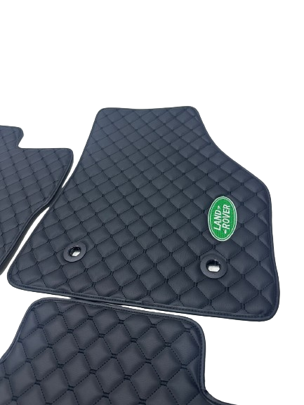 Land Rover Defender Waterproof All Model Custom Car Land Rover Floor Mats, Leather, Front Rear Carpet Liner, Land Rover Car Floor Mats