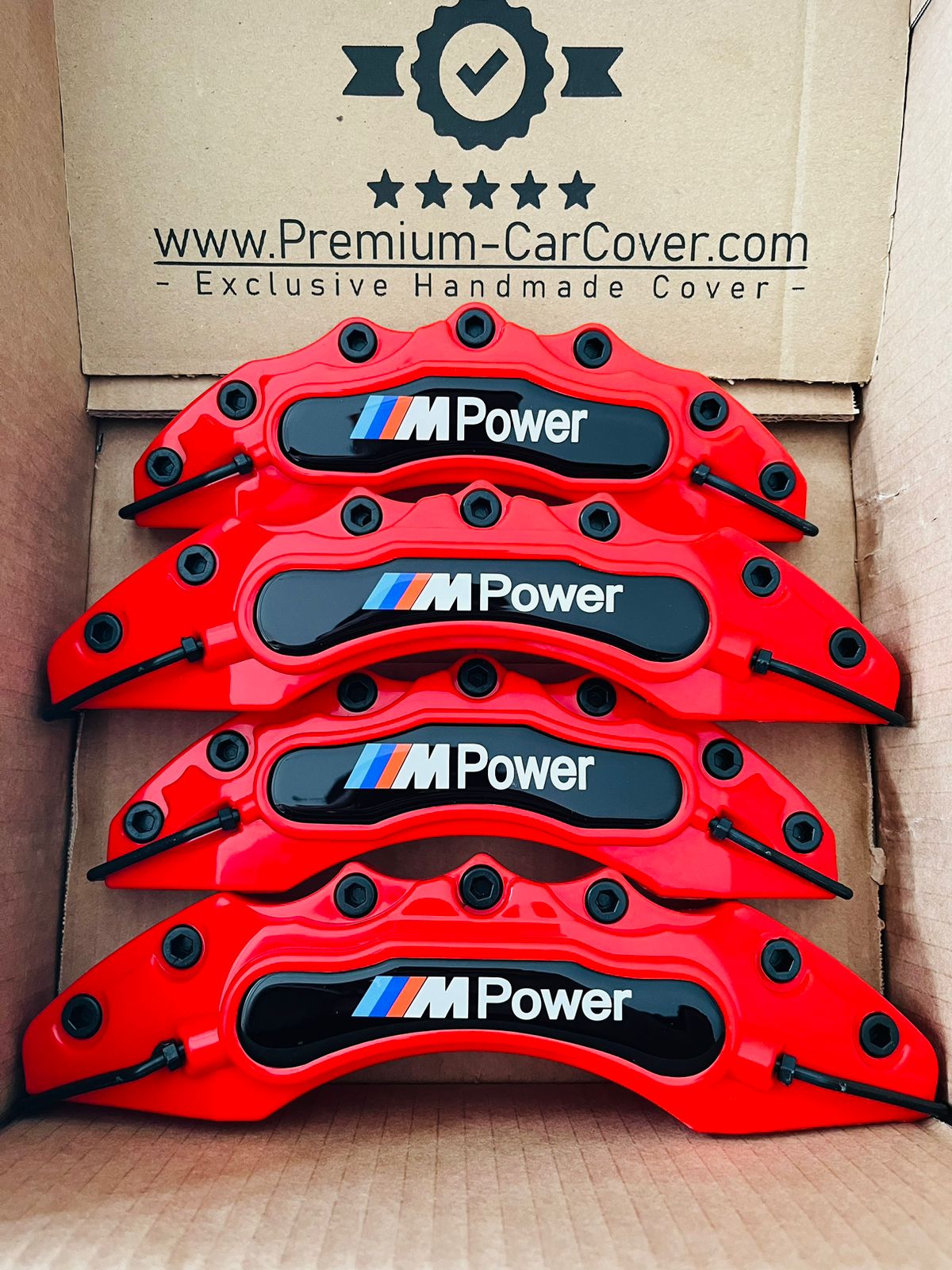 Bmw M Power Caliper Cover, Universal Set, Color Option, 4 Pieces Set