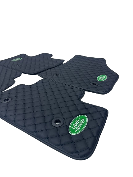 Land Rover Defender Waterproof All Model Custom Car Land Rover Floor Mats, Leather, Front Rear Carpet Liner, Land Rover Car Floor Mats