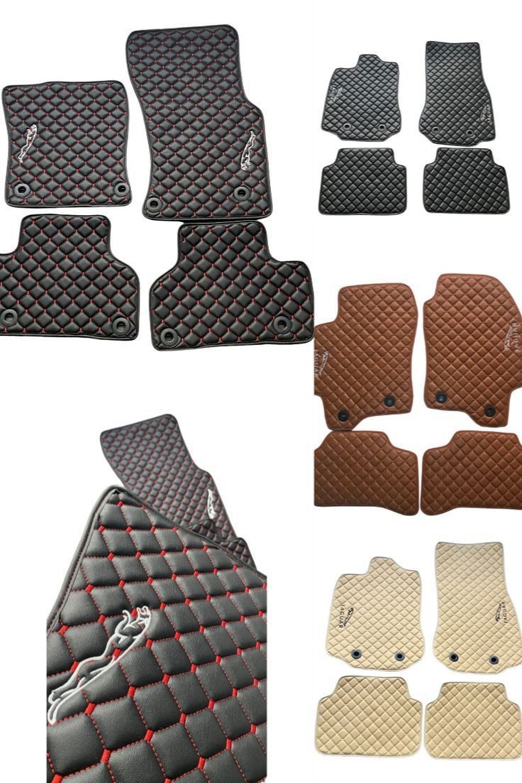 Jaguar Xj Waterproof All Model Custom Car Jaguar Floor Mats, Leather, Front Rear Carpet Liner, Jaguar Car Floor Mats