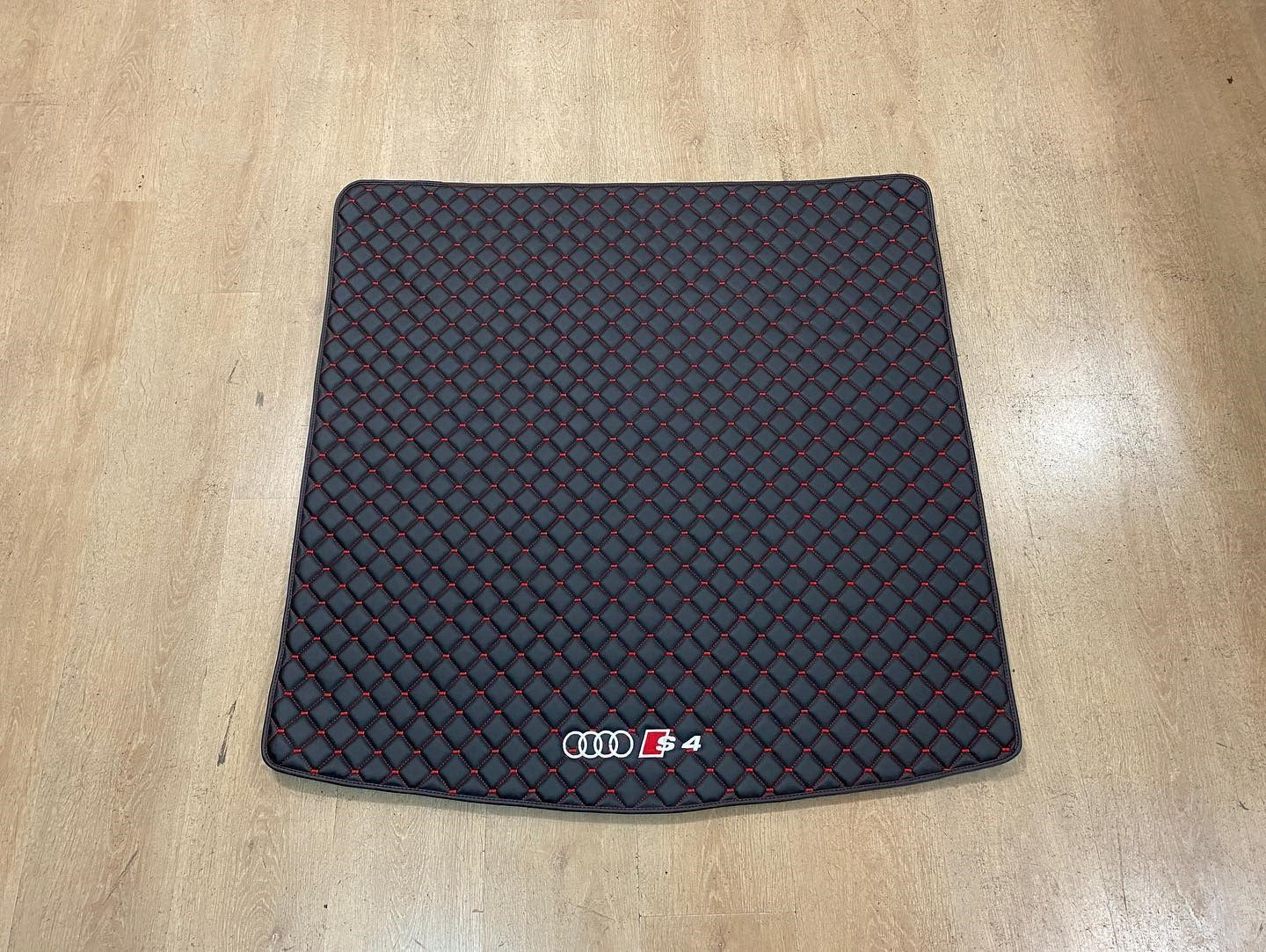 Audi S4 Luxury Leather Custom Made Fitted Car Boot Liner Base Mats Cargo Liners