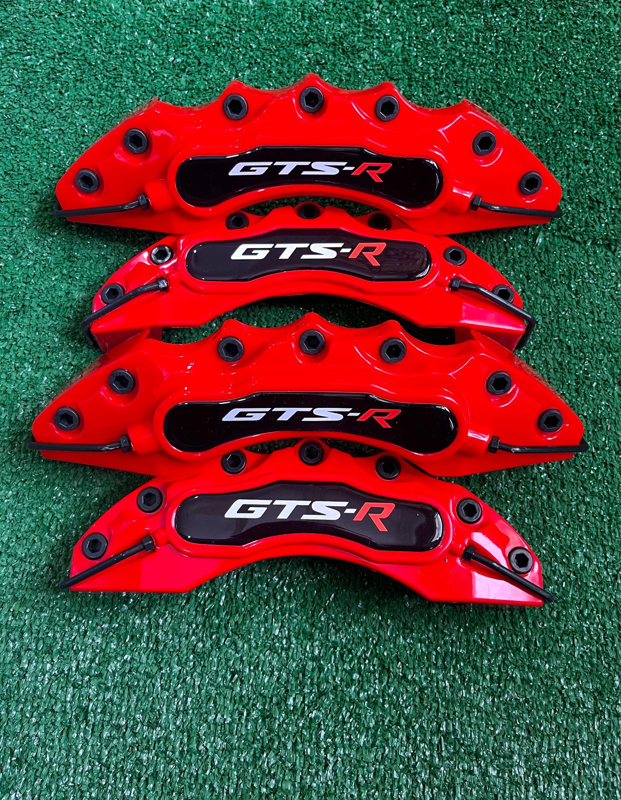 Gts-r 4x Brake Caliper Cover Red Front Rear Wheels Set Gts-r 4 x Red Brake Caliper Covers