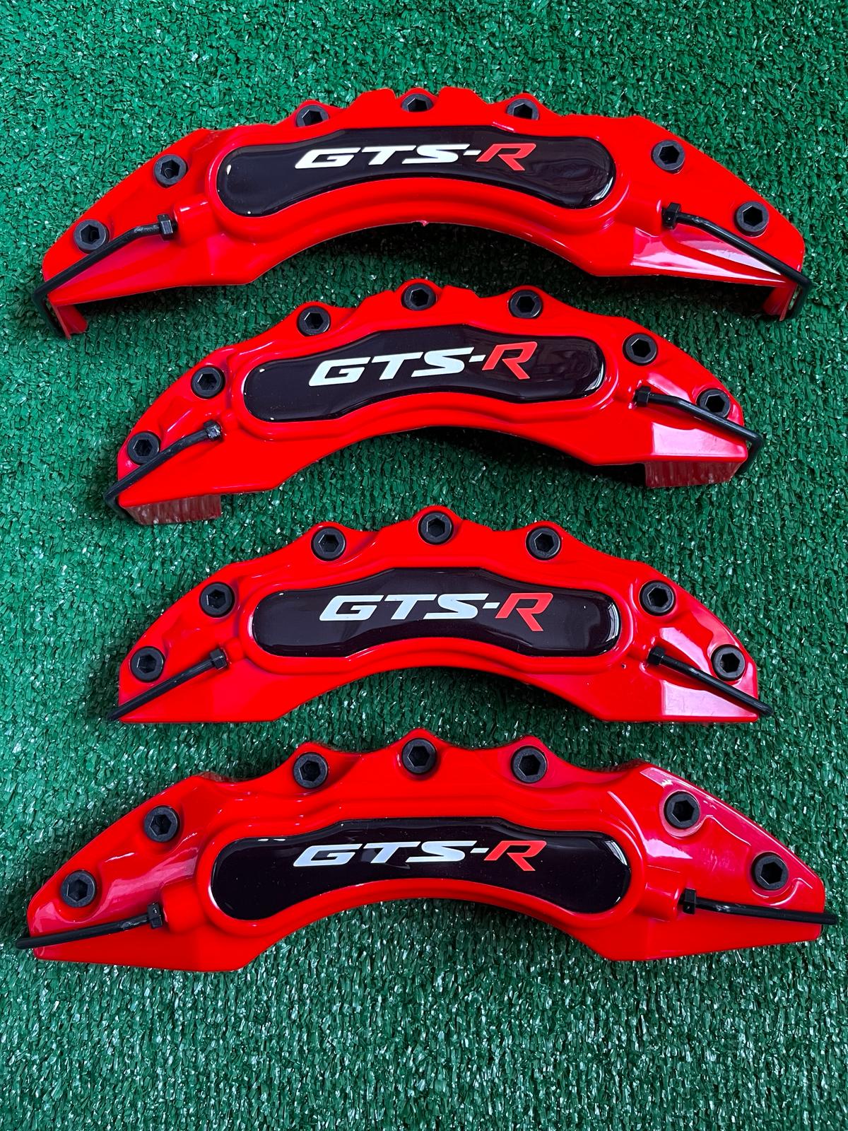 Gts-r 4x Brake Caliper Cover Red Front Rear Wheels Set Gts-r 4 x Red Brake Caliper Covers