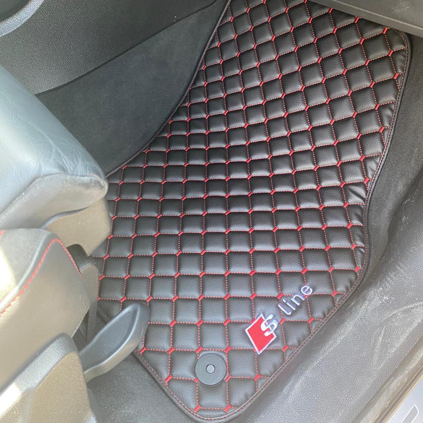 Audi Sline Car Floor Mats Set, All Audi Sline Models Waterproof Custom Car mat set