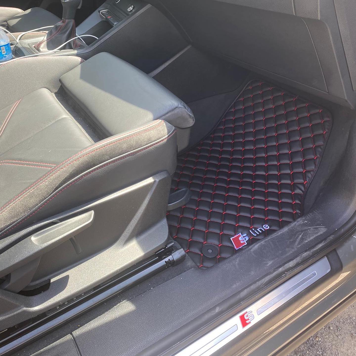 Audi Sline Car Floor Mats Set, All Audi Sline Models Waterproof Custom Car mat set