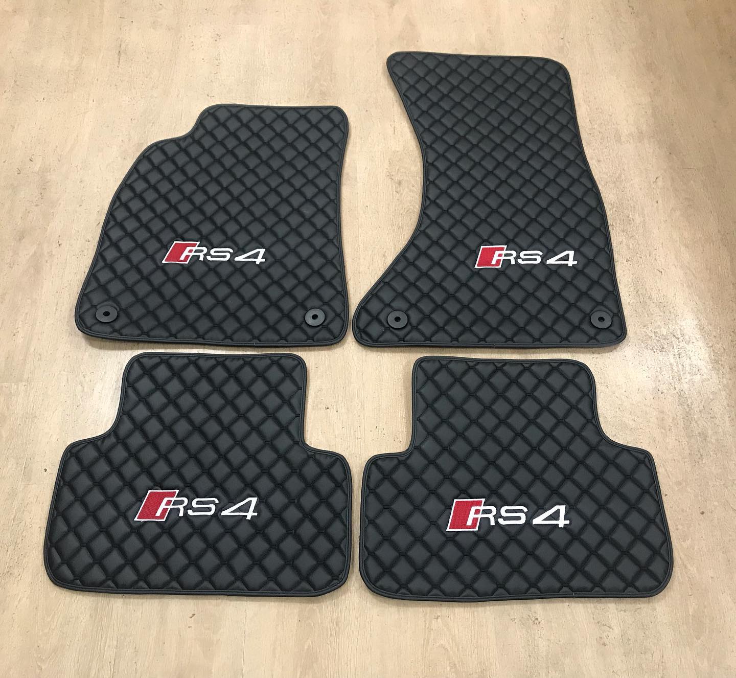 Audi Rs4 Car Floor Mats Set, All Audi Rs4 Models Waterproof Custom Car mat set