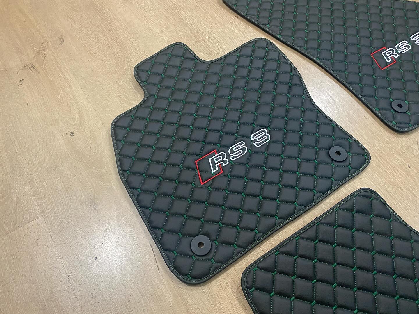 Audi Rs3 Car Floor Mats Set, All Audi Rs3 Models Waterproof Custom Car mat set