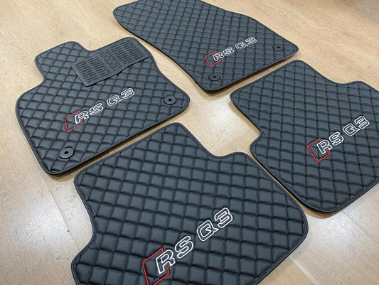 Rs Q3 Leather Car Mat Set 4x, Waterproof and Custom Fit