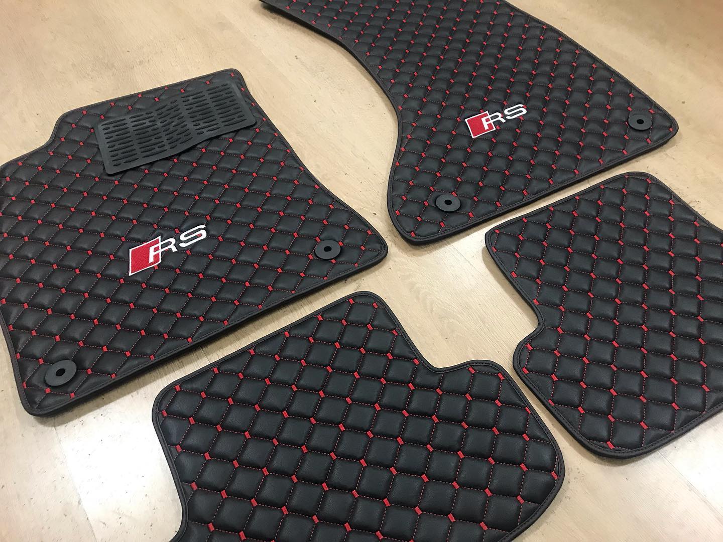 Audi Rs Car Floor Mats Set, All Audi Rs Models Waterproof Custom Car mat set