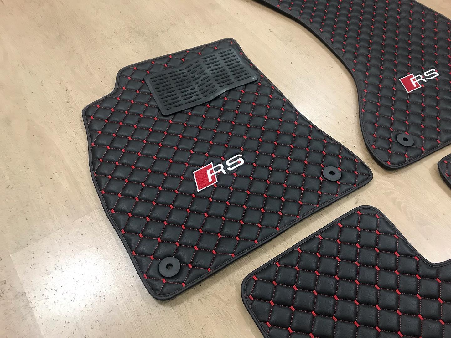 Audi Rs Car Floor Mats Set, All Audi Rs Models Waterproof Custom Car mat set