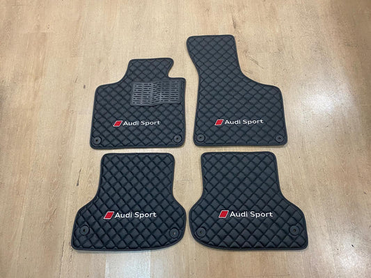 Audi Sport Car Floor Mats Set, All Audi Sport Waterproof Custom Car Mat Set