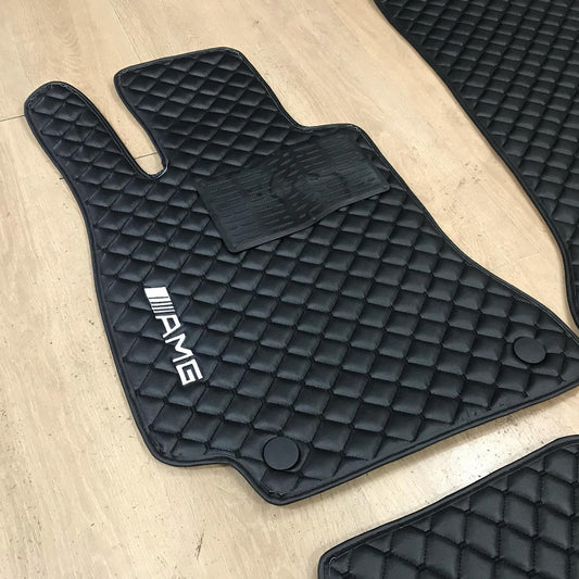 Mercedes Benz Amg Car Floor Mats Set, All Mercedes Benz - Amg  Models Waterproof Custom Car Mat Set