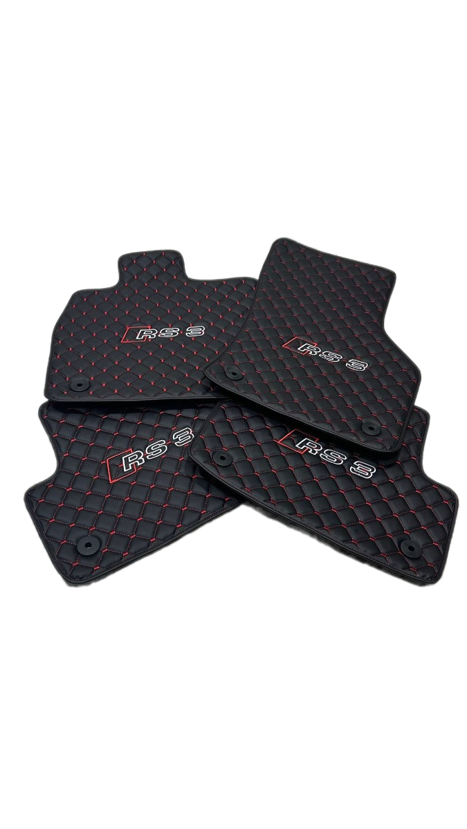 Audi Rs3 Car Floor Mats Set, All Audi Rs3 Models Waterproof Custom Car