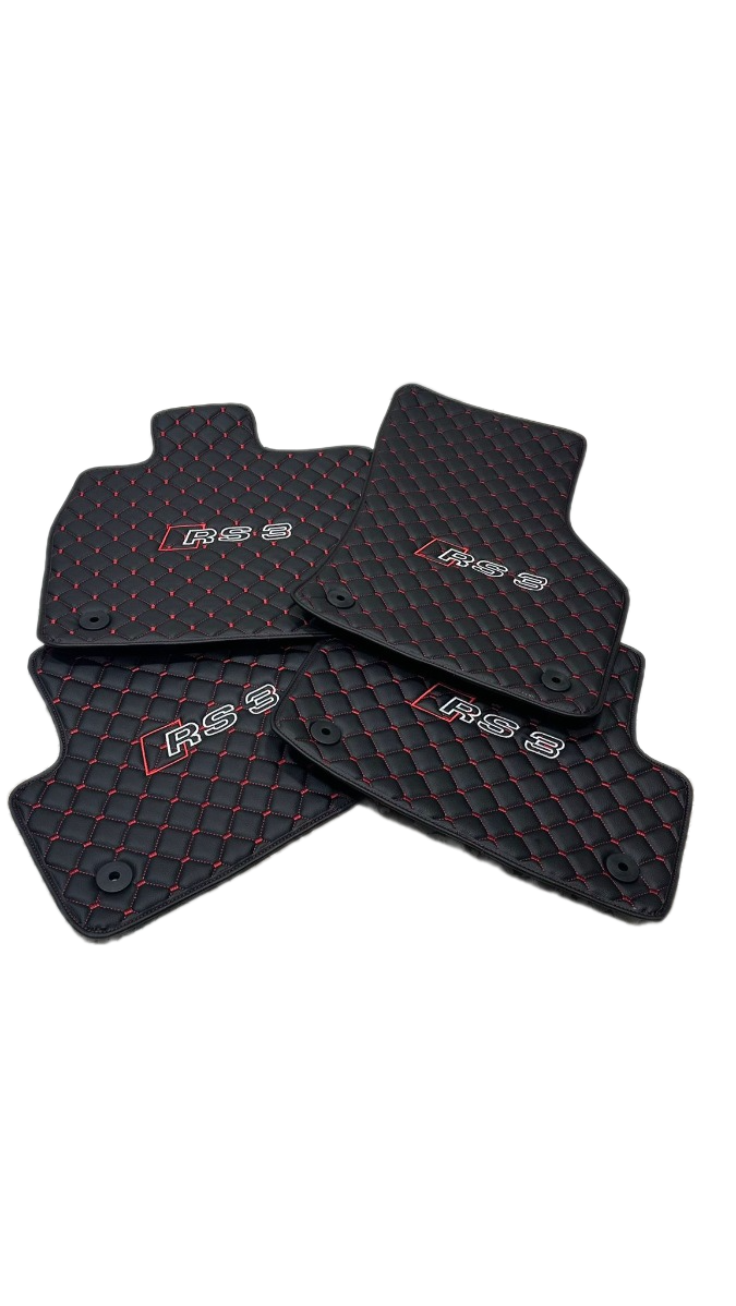 Audi Rs3 Car Floor Mats Set, All Audi Rs3 Models Waterproof Custom Car