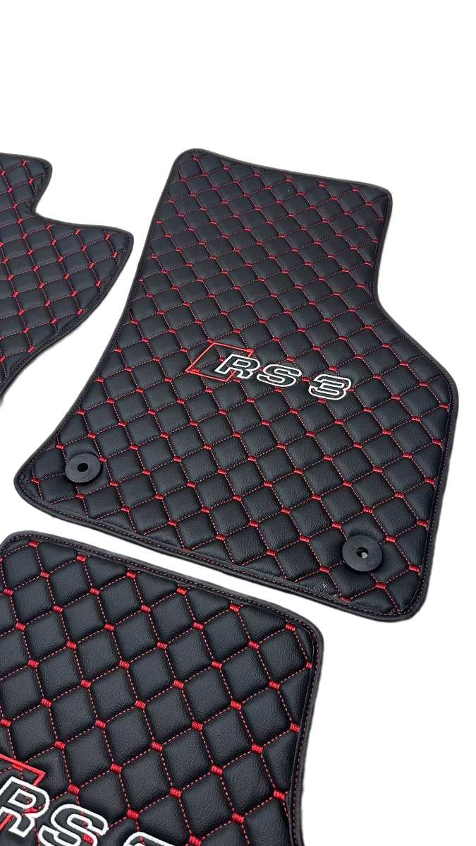 Audi Rs3 Car Floor Mats Set, All Audi Rs3 Models Waterproof Custom Car