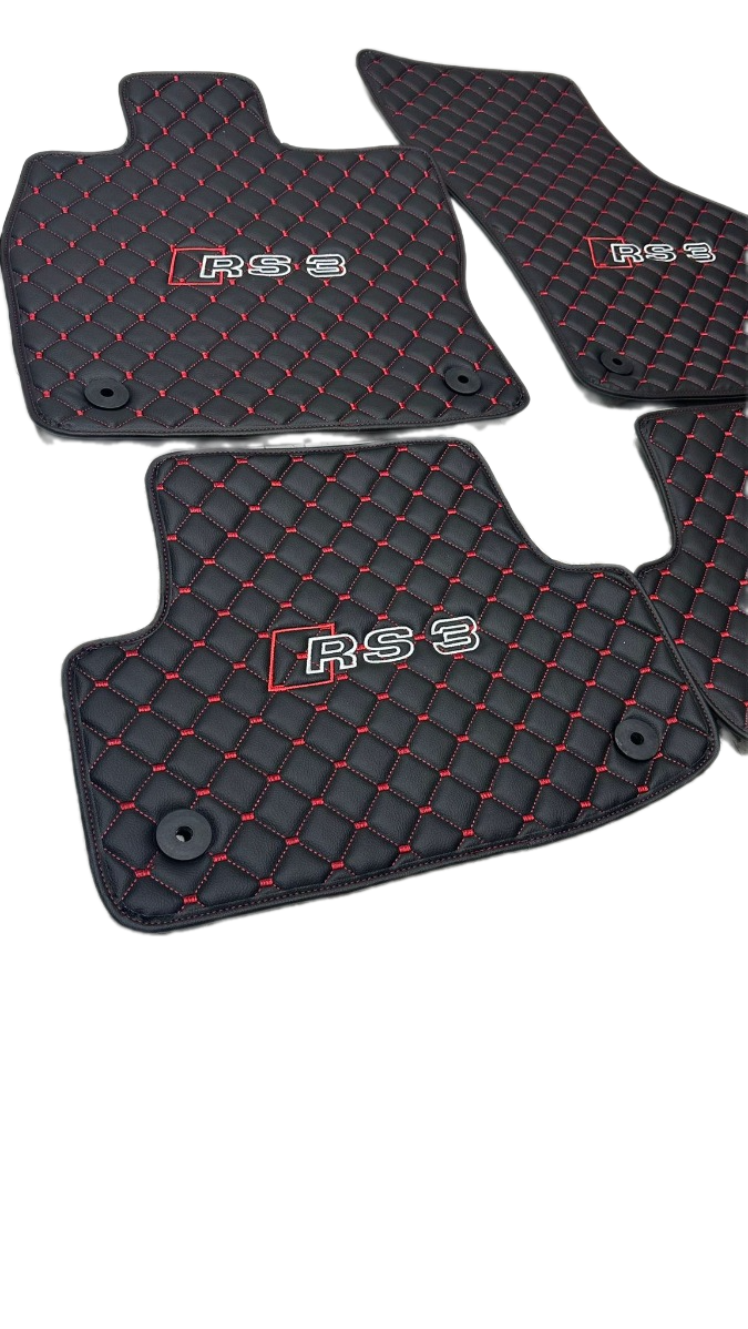 Audi Rs3 Car Floor Mats Set, All Audi Rs3 Models Waterproof Custom Car