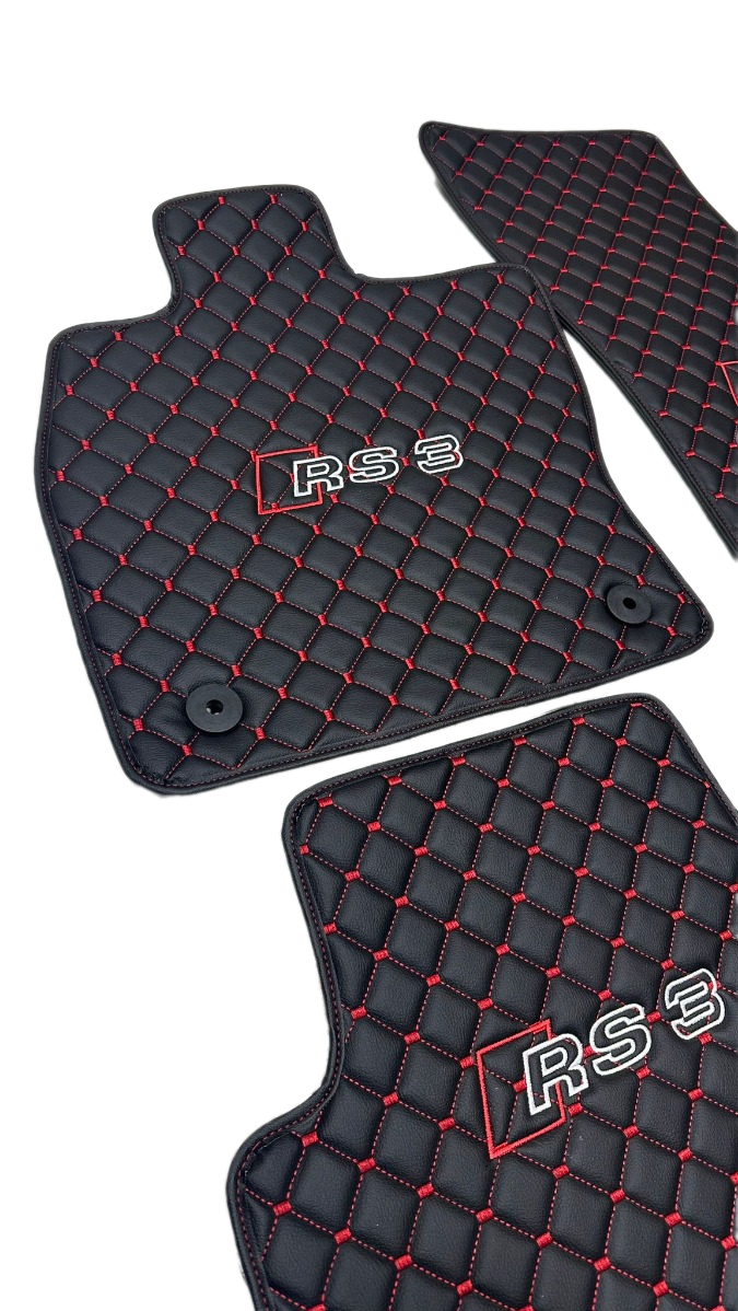 Audi Rs3 Car Floor Mats Set, All Audi Rs3 Models Waterproof Custom Car