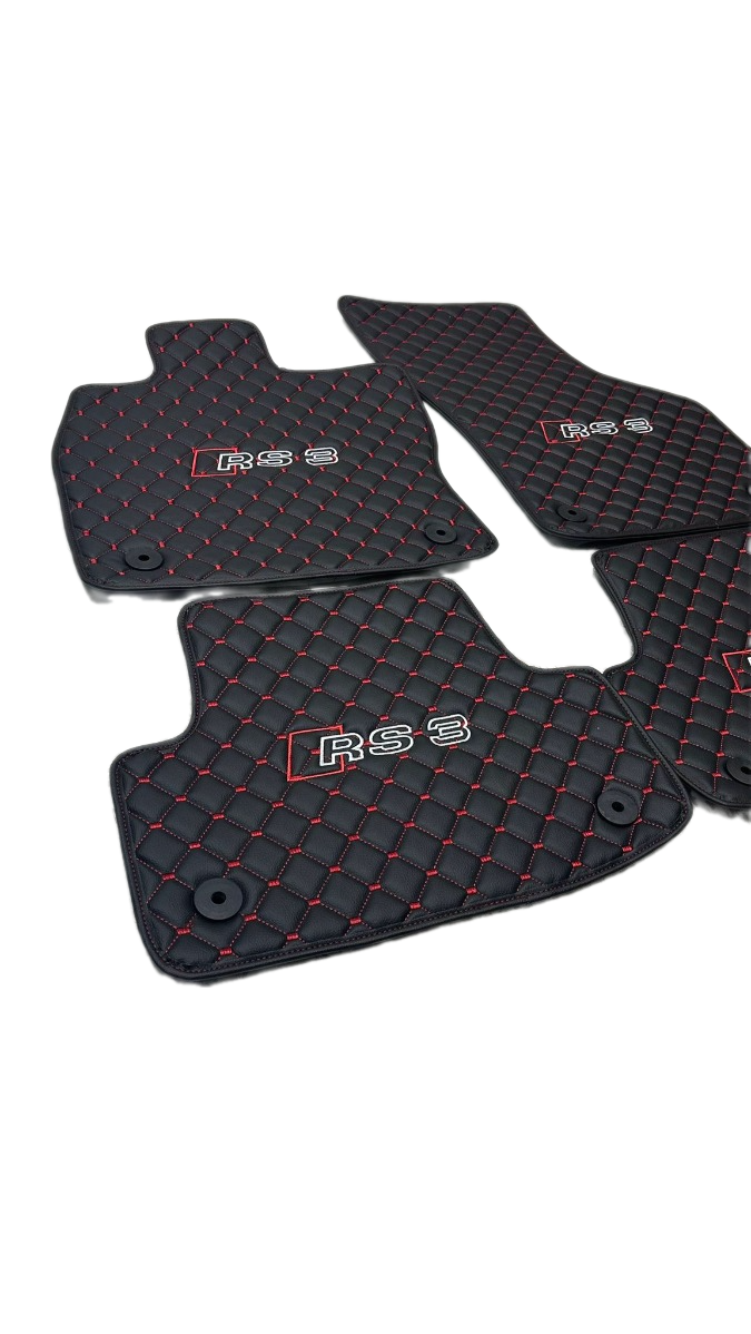 Audi Rs3 Car Floor Mats Set, All Audi Rs3 Models Waterproof Custom Car