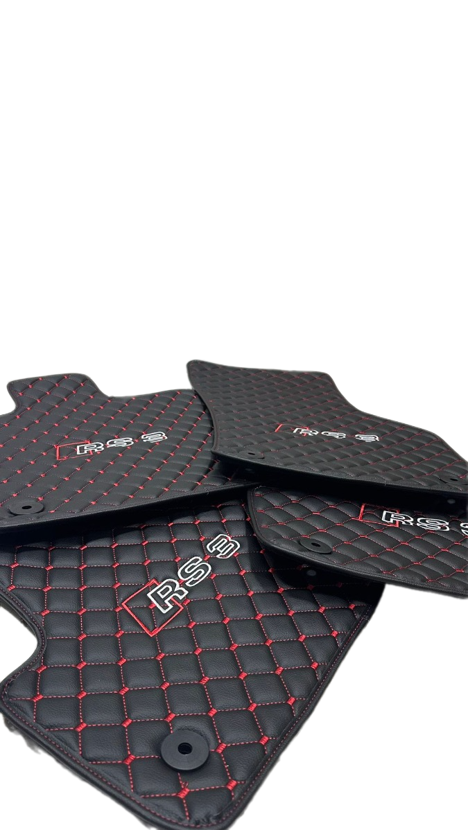 Audi Rs3 Car Floor Mats Set, All Audi Rs3 Models Waterproof Custom Car