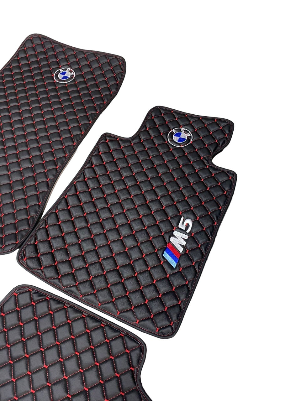 Bmw M5 Car Floor Mats Set, All Bmw M5 Models Waterproof Custom Car Bmw M5 Floor Mats Leather Front and Rear Carpet Liner