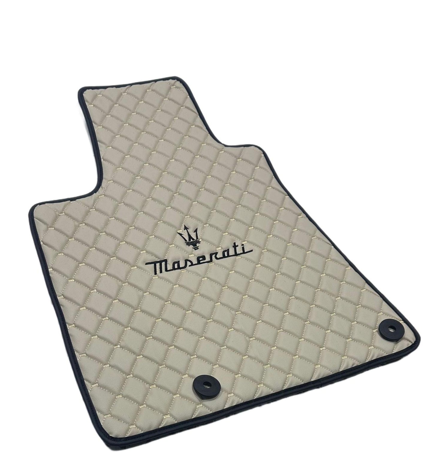 Maserati Car Floor Mats Set, All Maserati  Models Waterproof Custom Car Maserati Floor Mats Leather Front and Rear Carpet Liner