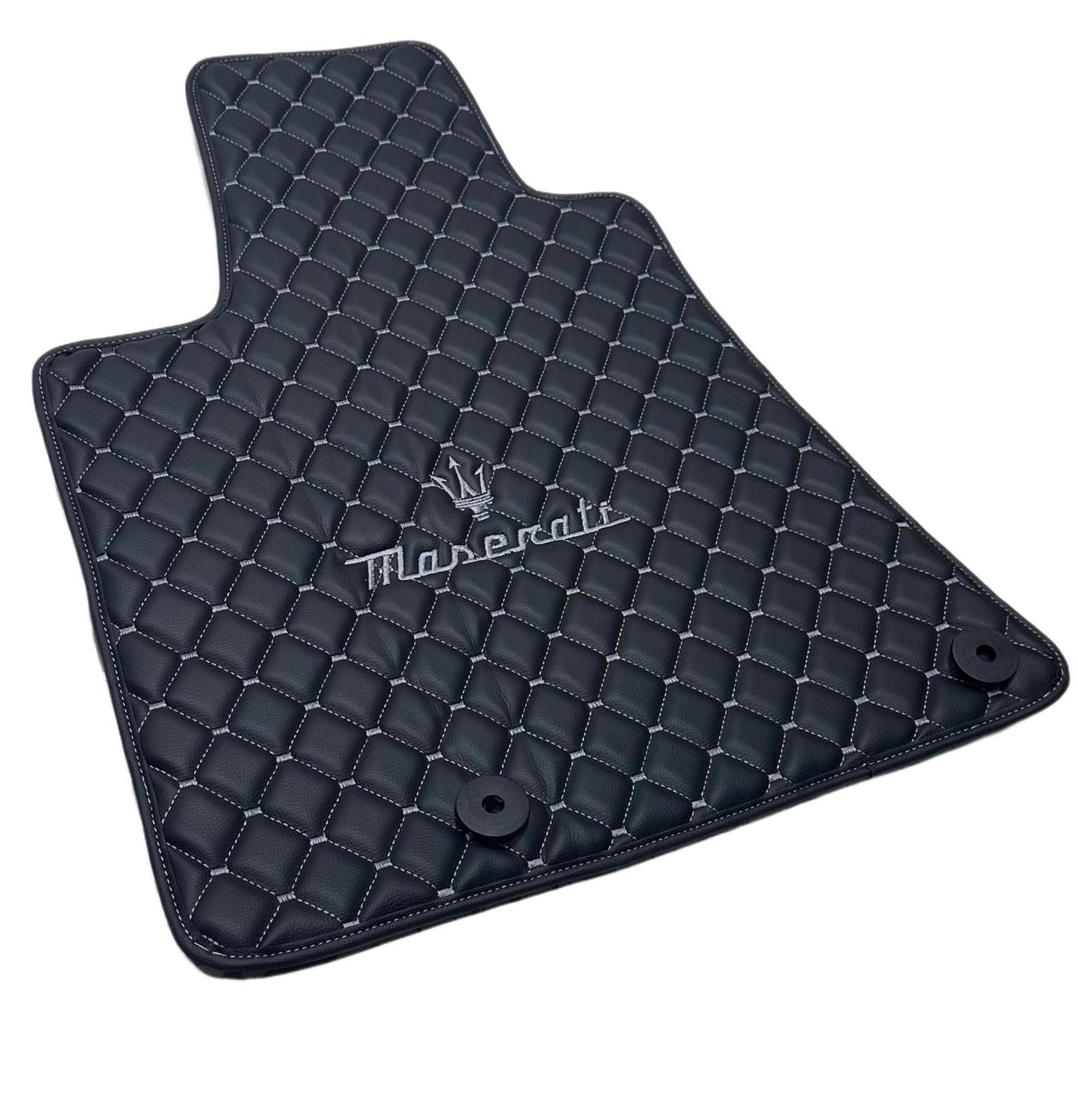 Maserati Car Floor Mats Set, All Maserati  Models Waterproof Custom Car Maserati Floor Mats Leather Front and Rear Carpet Liner