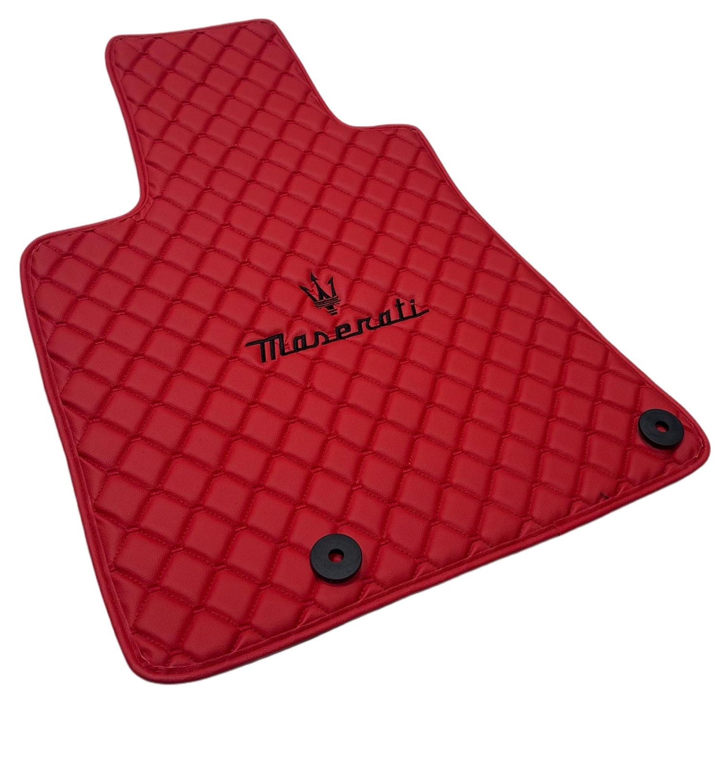 Maserati Car Floor Mats Set, All Maserati  Models Waterproof Custom Car Maserati Floor Mats Leather Front and Rear Carpet Liner