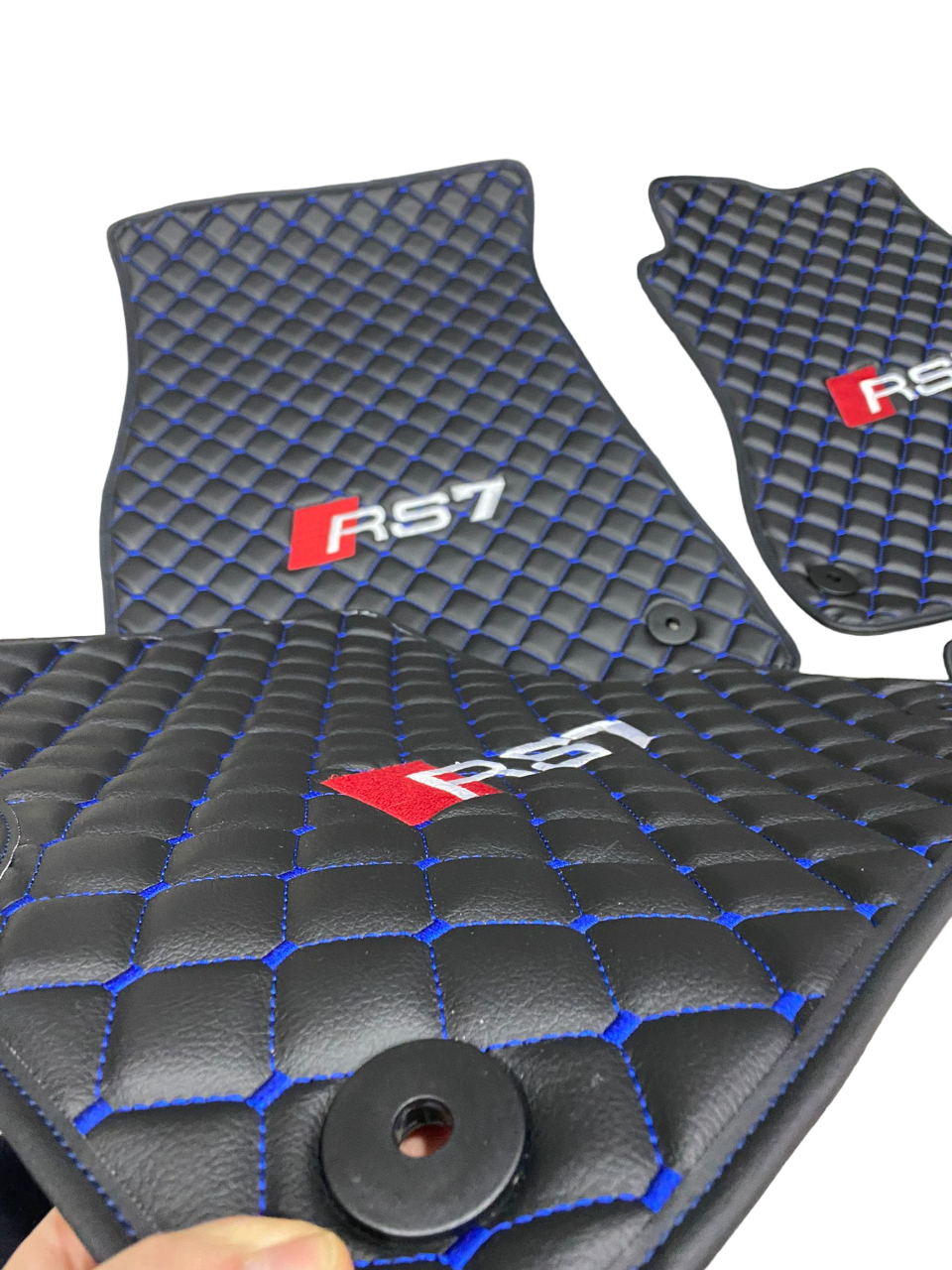 Audi Rs7 Car Floor Mats Set, All Audi Rs7 Models Waterproof Custom Car Audi Rs7 Floor Mats Leather Front and Rear Carpet Liner