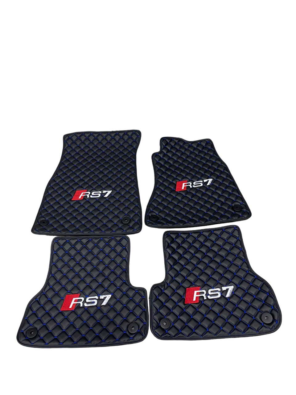 Audi Rs7 Car Floor Mats Set, All Audi Rs7 Models Waterproof Custom Car Audi Rs7 Floor Mats Leather Front and Rear Carpet Liner