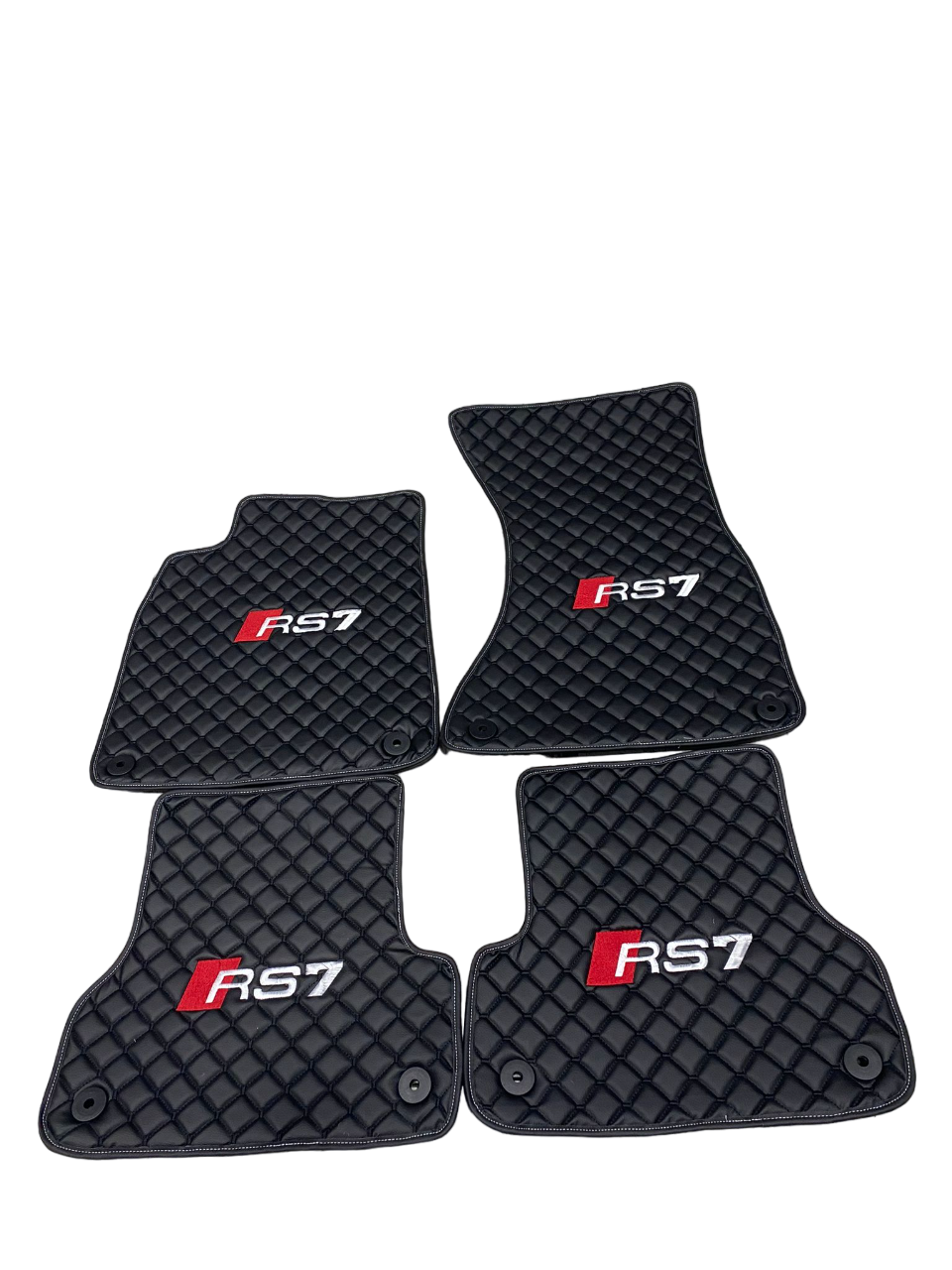 Audi Rs7 Car Floor Mats Set, All Audi Rs7 Models Waterproof Custom Car Audi Rs7 Floor Mats Leather Front and Rear Carpet Liner