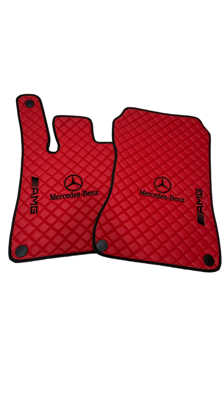 Mercedes Benz - amg Car Floor Mats Set, All Mercedes Benz, amg Models Waterproof Custom Car Mercedes Benz - amg Floor Mats Leather