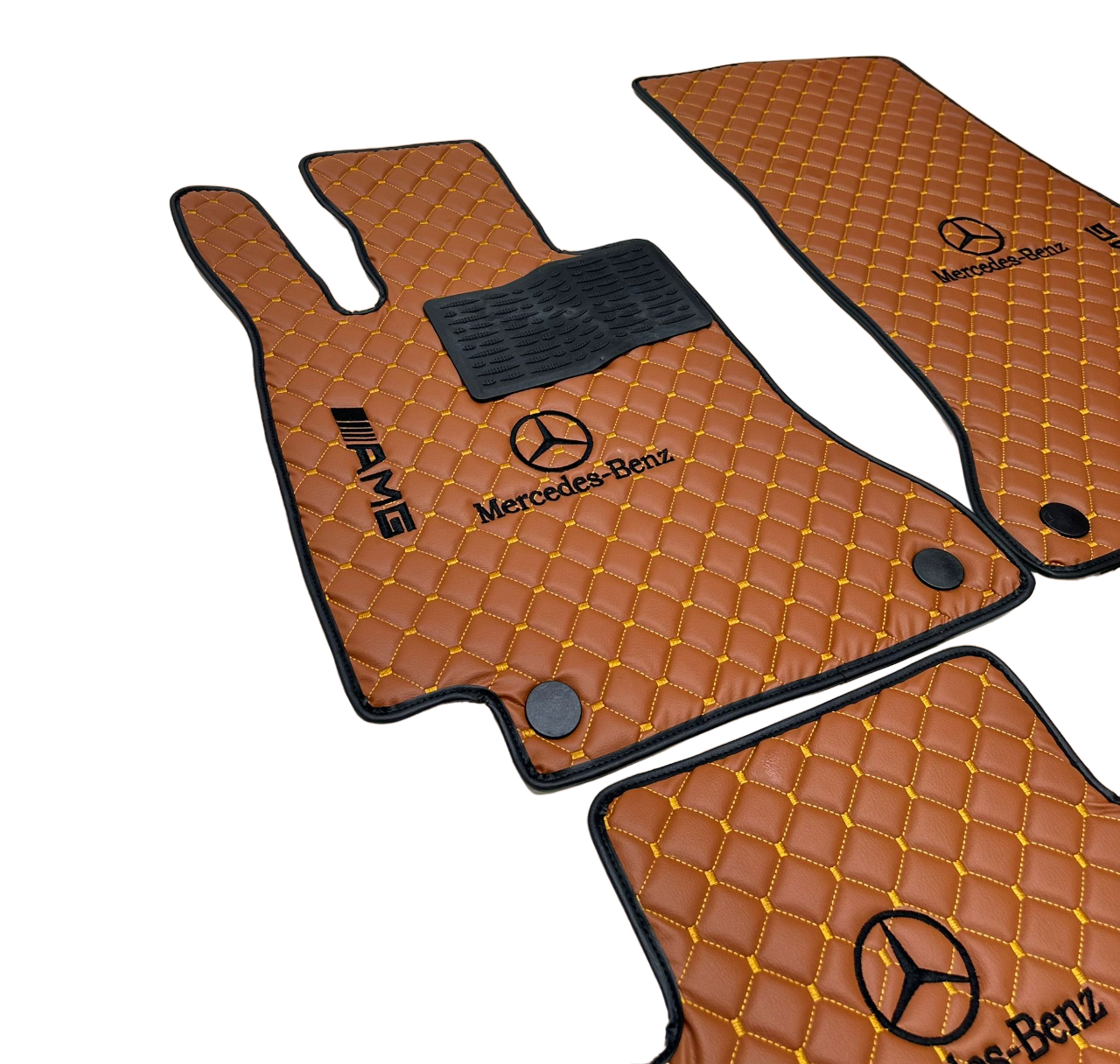 Mercedes Benz - amg Car Floor Mats Set, All Mercedes Benz, amg Models Waterproof Custom Car Mercedes Benz - amg Floor Mats Leather