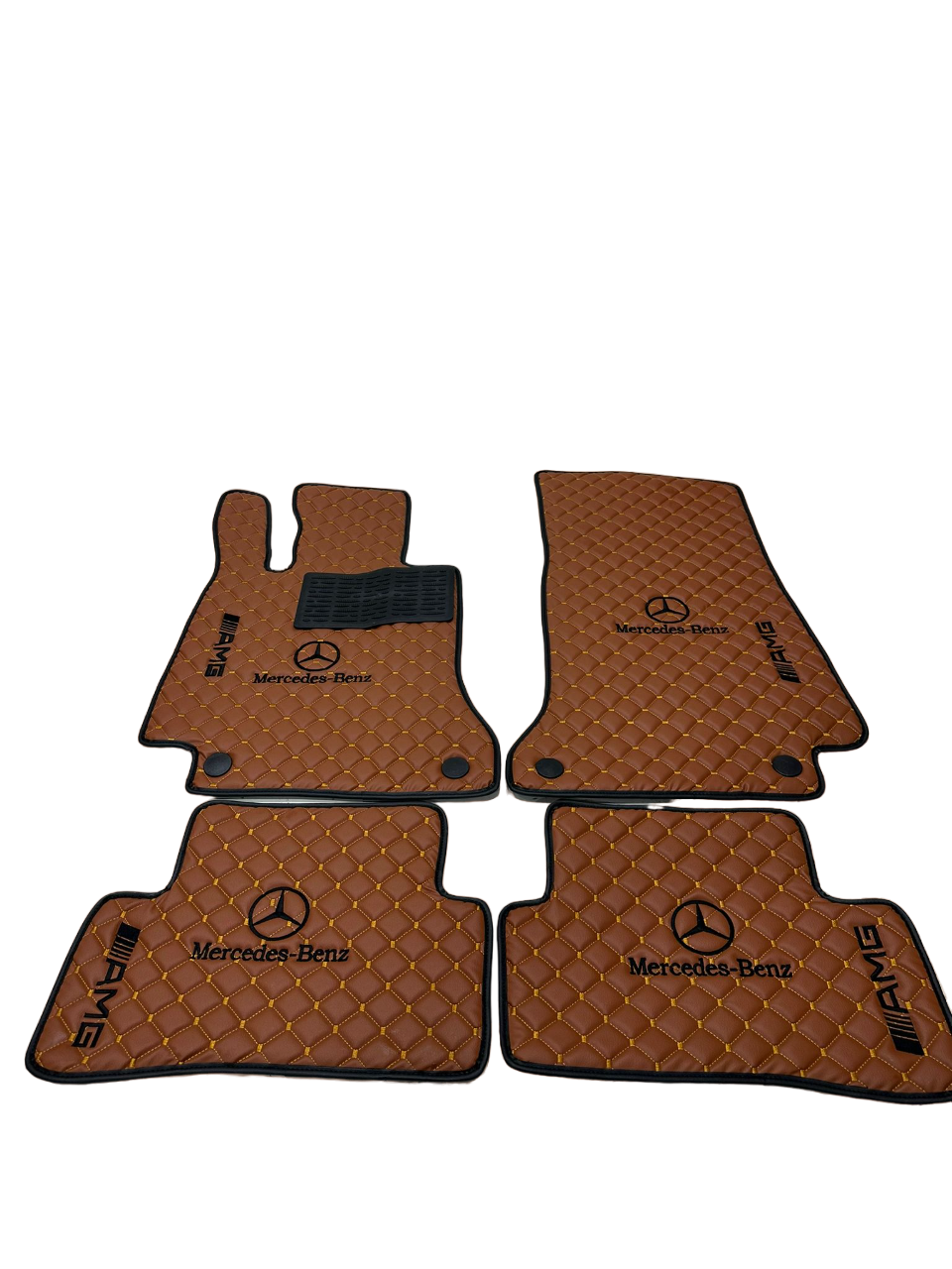 Mercedes Benz - amg Car Floor Mats Set, All Mercedes Benz, amg Models Waterproof Custom Car Mercedes Benz - amg Floor Mats Leather