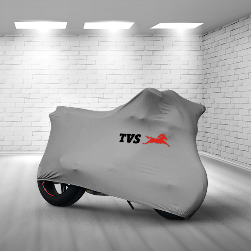 Tvs Cover Motorcycle Tvs(All Models) Indoor Motorcycle Cover, Tailor Fit