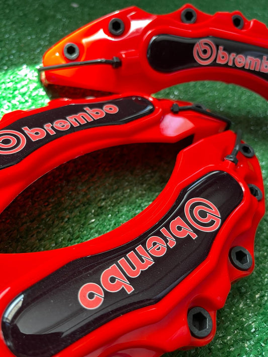 Brembo Brake Caliper Cover, 4x Brake Caliper Cover Front Rear Wheels, Brembo Caliper Cover, Red, Blue