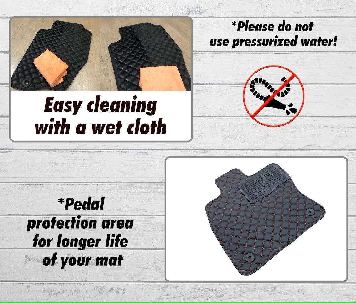 vw Golf Waterproof All Model Custom vw Golf Floor Mats, Leather, Front Rear Carpet Liner, vw Golf Car Floor Mats