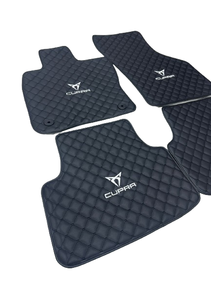 Cupra Waterproof Custom Car Cupra Floor Mats, Leather, Front Rear Carpet Liner, Cupra Car Floor Mats