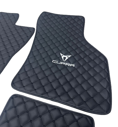 Cupra Waterproof Custom Car Cupra Floor Mats, Leather, Front Rear Carpet Liner, Cupra Car Floor Mats