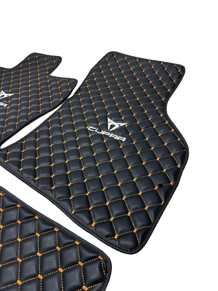 Cupra Waterproof Custom Car Cupra Floor Mats, Leather, Front Rear Carpet Liner, Cupra Car Floor Mats