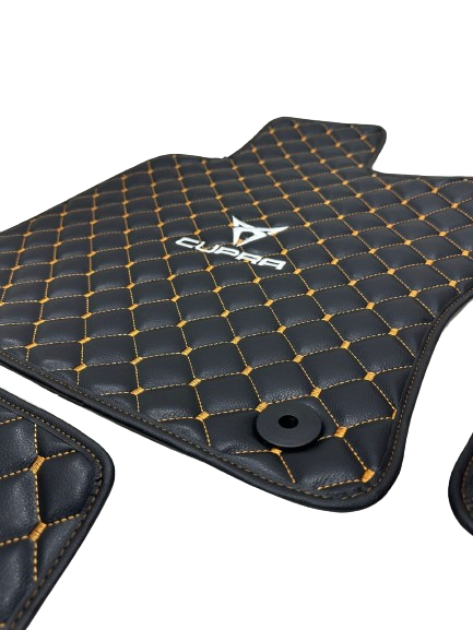 Cupra Waterproof Custom Car Cupra Floor Mats, Leather, Front Rear Carpet Liner, Cupra Car Floor Mats