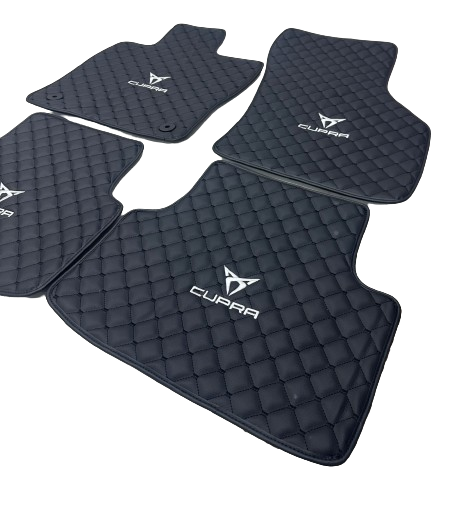 Cupra Waterproof Custom Car Cupra Floor Mats, Leather, Front Rear Carpet Liner, Cupra Car Floor Mats