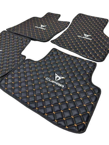 Cupra Waterproof Custom Car Cupra Floor Mats, Leather, Front Rear Carpet Liner, Cupra Car Floor Mats