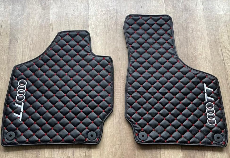 Audi Tt Waterproof Custom Car Audi Floor Mats, Leather, Front Rear Carpet Liner, Audi Tt Car Floor Mats Set