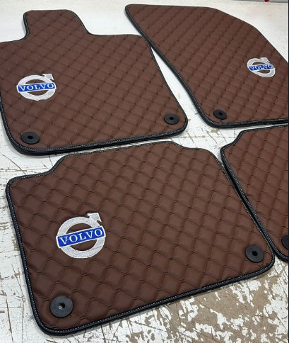 Volvo Waterproof All Model Custom Volvo Floor Mats, Leather, Front Rear Carpet Liner, Volvo car Floor Mats