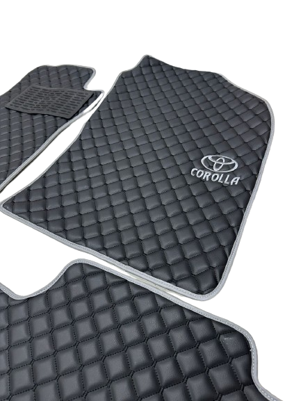 Toyota Corolla Waterproof All Model, Custom Toyota Corolla Floor Mats, Leather,Front Rear Carpet Liner, Toyota Corolla Car Floor Mats