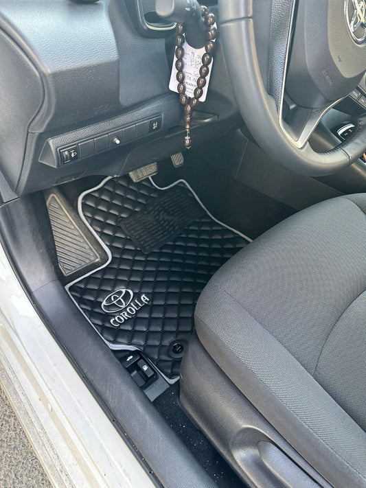 Toyota Corolla Waterproof All Model, Custom Toyota Corolla Floor Mats, Leather,Front Rear Carpet Liner, Toyota Corolla Car Floor Mats