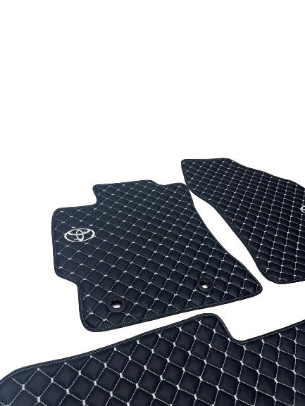 Toyota Waterproof All Model Custom Toyota Floor Mats, Leather, Front Rear Carpet Liner, Toyota Car Floor Mats