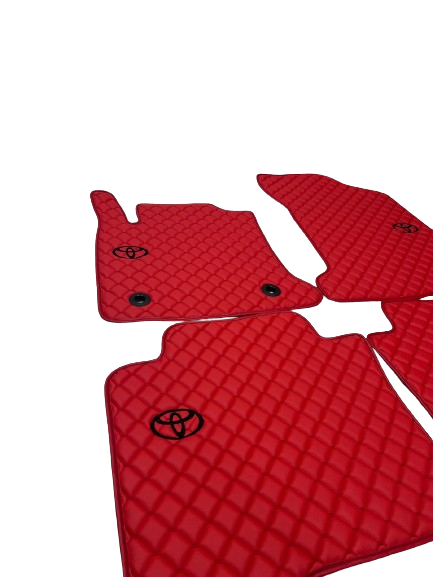 Toyota Waterproof All Model Custom Toyota Floor Mats, Leather, Front Rear Carpet Liner, Toyota Car Floor Mats